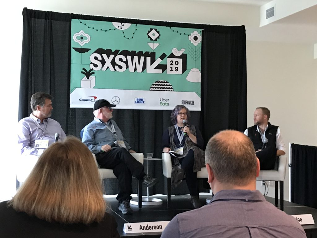 Panel about homelessness and technology at SXSW